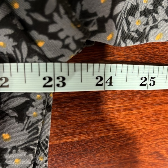 Haptics by Holly Harper Dress S/M Gray/Black Floral Print Mini Prairie Baby Doll - Picture 10 of 12